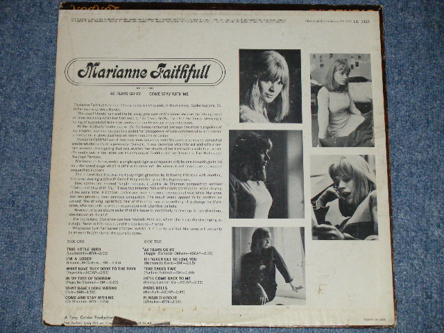 画像: MARIANNE FAITHFULL - MARIANNE FAITHFULL ( Matrix # ARL-6753-R  / ARL- 6754 ) ( Ex+/Ex Looks:VG+++)  / 1965 US AMERICA  ORIGINAL "MARRON Label with Boxed LONDON " MONO Used LP 