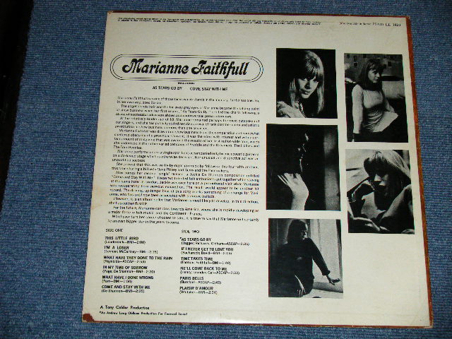 画像: MARIANNE FAITHFULL - MARIANNE FAITHFULL  ( Ex++ /Ex+ Looks:Ex- )  / 1965 CANADA  ORIGINAL "MARRON Label Label with Un-Boxed LONDON with ffrr Label" MONO Used LP