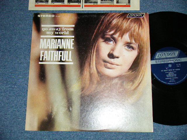 画像1: MARIANNE FAITHFULL - GO AWAY FROM MY WORLD ( Matrix # ZAL-7033-4  /  ZAL-7034-1 ) (Ex++,Ex/Ex+++ )  / 1965 US AMERICA  ORIGINAL "BLUE Label with Boxed LONDON " STEREO Used LP 