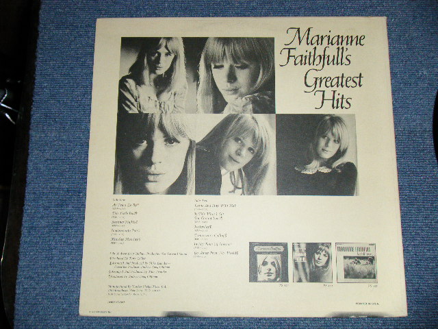 画像: MARIANNE FAITHFULL -  GREATEST HITS  ( Matrix # ZAL-8748-2  /  ZAL-8749-2 ) (Ex+/Ex+ )  / 1969 US AMERICA  ORIGINAL "BLUE Label with Boxed LONDON " STEREO Used LP 