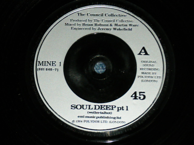 画像: The COUNCIL COLLECTIVE ( STYLE COUNCIL / PAUL WELLER ) - SOUL DEEP ( Ex+++/Ex+++ )  / 1984  UK ENGLAND ORIGINAL Used 7"  Single with PICTURE SLEEVE 