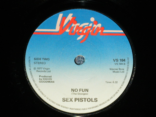 画像: SEX PISTOLS - PRETTY VACANT : NO FUN ( A-1/B-1)   ( Ex+++/Ex+++)  / 1979  UK ENGLAND  ORIGINAL Used 7" Single