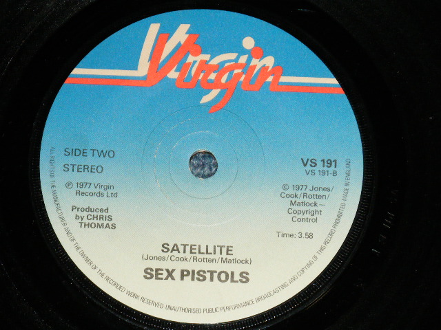画像: SEX PISTOLS - HOLIDAY IN THE SUN : SATELLITE ( A-4/B-1)   ( MINT-/MINT-)  / 1979  UK ENGLAND  ORIGINAL Used 7" Single