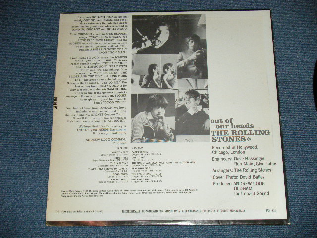 画像: ROLLING STONES - OUT OF OUR HEADS ( Matrix # ZAL-6791-1/ZAL-6792-1 )( Ex++/Ex++ Looks:Ex+++)  /  1965 US AMERICA  ORIGINAL "NON-CREDIT at TOP at TOP Front cvr" "BLUE LABEL with Boxed LONDON Label" STERE Used LP