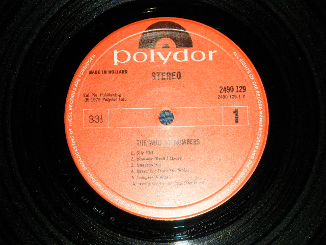 画像: THE WHO  - THE WHO BY NUMBERS  ( Ex+++/Ex+++) / 1975  UK ENGLAND EXPORT JACKET + HOLLAND ORIGINAL WAX　 Use  LP 