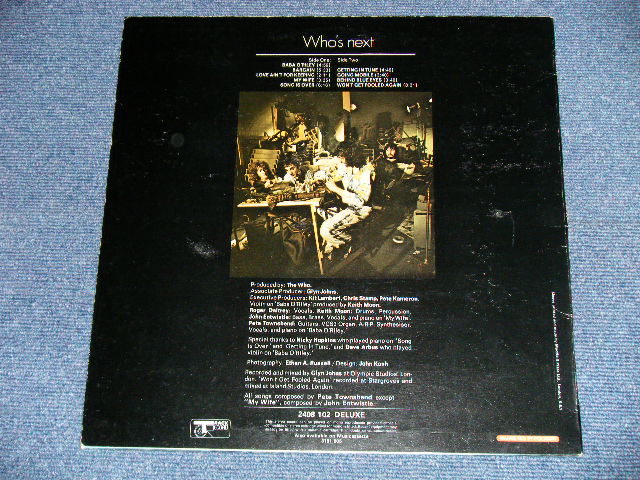 画像: THE WHO  -  WHO'S NEXT ( Matrix # A//4/B//3)( Ex+++/MINT-) )/ 1971 UK ENGLAND  ORIGINAL Used  LP 