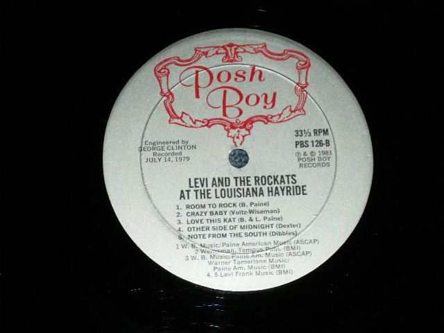 画像: LEVI & The ROCKATS - THE LUISIANA HAYRIDE ( Ex++/MINT- ) / 1981 US AMERICA ORIGINAL Used LP 