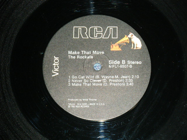 画像: The ROCKATS - MAKE THAT MOVE  ( Ex++/Ex+++ ) / 1983 US AMERICA ORIGINAL Used MINI-ALBUM LP 