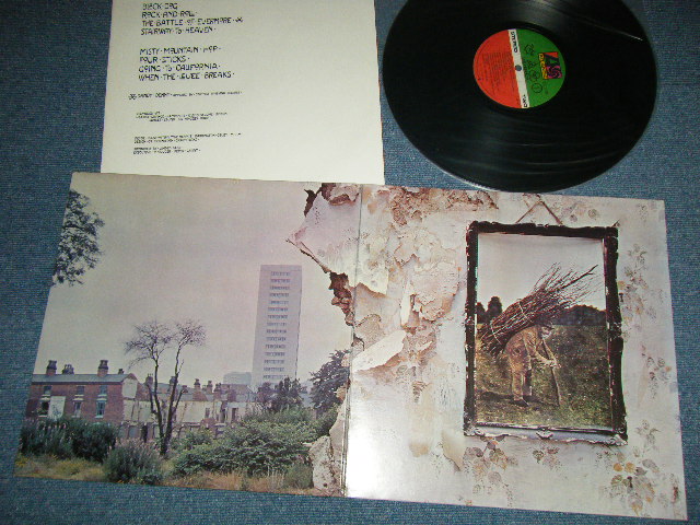 画像1: LED ZEPPELIN - IV ( Matrix Number A)ST-A-712285-E  PORKY /B)ST-A-712286-O  PECKO DUCK )( Ex+++/MINT-)  / 1970 US ORIGINAL  3rd Press Version 1978 Release "Small Logo 75 ROCKFELLER" Label Used LP With White Inner sleeve