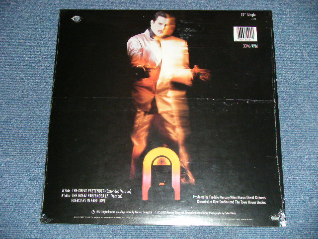 画像: FREDDIE MERCURY of QUEEN -  THE GREAT PRETENDER ( SEALED) / 1987 US AMERICA ORIGINAL "BRAND NEW SEALED" "PROMO" 12"