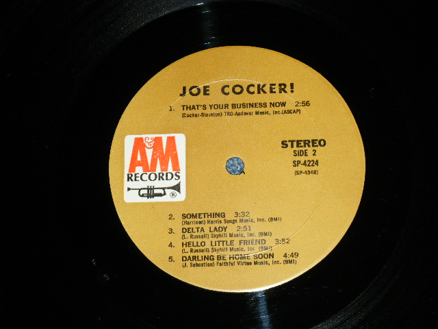 画像: JOE COCKER - JOE COCKER(Matrix # A&M SP 4347 17RE △14064(2) / A&M SP 4348 15 △14064-X(1) ) ( Ex+/Ex++ Looks:Ex) / 1969 US AMERICA ORIGINAL "BROWN LABEL" Used LP