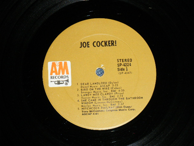 画像: JOE COCKER - JOE COCKER(Matrix # A&M SP 4347-8 / A&M SP 4348-8 ) ( Ex+/Ex++) / 1969 US AMERICA ORIGINAL "BROWN LABEL" Used LP