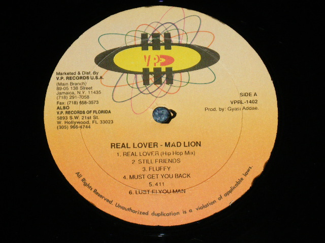 画像: MAD LION - REAL LOVER ( MINT/MINT- ) /  1994? US AMERICA   ORIGINAL Used LP