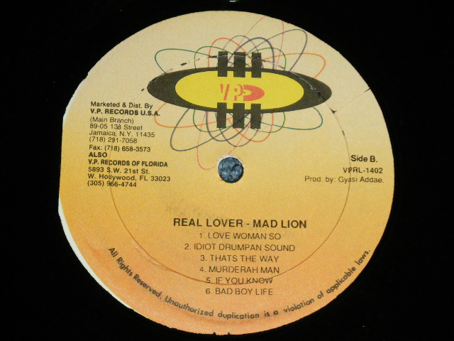 画像: MAD LION - REAL LOVER ( MINT/MINT- ) /  1994? US AMERICA   ORIGINAL Used LP