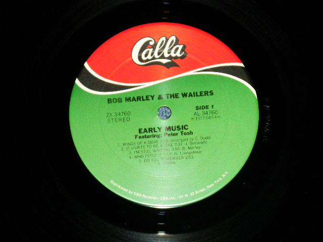 画像: BOB MARLEY & The WAILERS - EARLY MUSIC   ( MINT/MINT) / US AMERICA " Reissue of CALLA CAS-1240" Used LP 