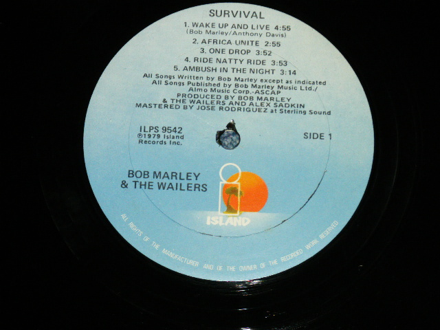 画像: BOB MARLEY & The WAILERS -  SURVIVAL ( MINT-/MINT-) / 1979 US AMERICA ORIGINAL Used LP 