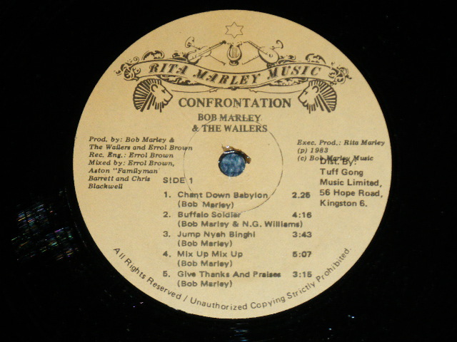 画像: BOB MARLEY & The WAILERS - CONFRONTATION  ( MINT-/MINT ) /JAMAICA Used LP 