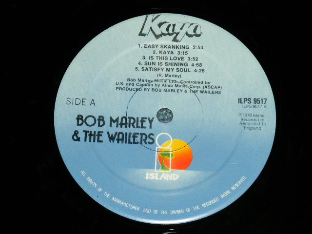 画像: BOB MARLEY & The WAILERS -  KAYA ( Ex+/Ex+++ : SWOBC) / 1978 US AMERICA ORIGINAL Used LP 