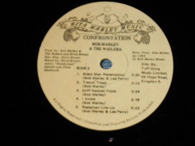 画像: BOB MARLEY & The WAILERS - CONFRONTATION  ( MINT-/MINT ) /JAMAICA Used LP 