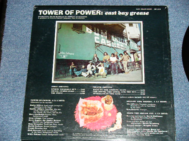 画像: TOWER OF POWER - EASY BAY GREASE (Ex+/Ex+++)  / 1970 US AMERICA ORIGINAL  Used  LP