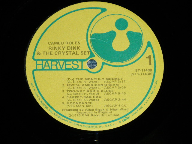 画像: RINKY DINK & THE CRYSTAL SET - CAMEO ROLES ( Ex/MINT-) / 1975 US AMERICA ORIGINAL  Used LP