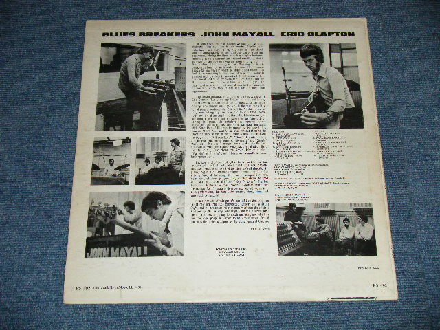 画像: JOHN MAYALL and The BLUES BRAEKERS -  BLUES BRAEKERS With ERICK CLAPTON ( Matrix # ZAL 7297-1/ZAL 7298-1  ) ( Ex++/Ex+++ )  / 1966 US AMERICA ORIGINAL Used LP 