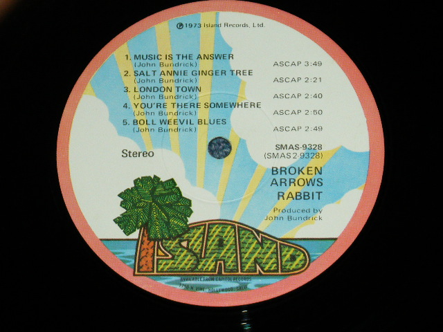 画像: RABBIT ( TETSU YAMAUCHI,SIMON KIRKE,PETE CARR,+) - BROKEN ARROWS  ( Ex++/MINT-) / 1973 US AMERICA ORIGINAL  Used LP