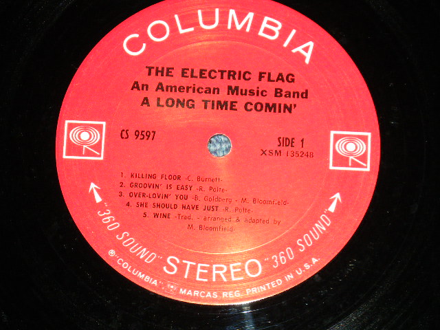 画像: THE ELECTRIC FLAG - A LONG TIME COMIN'( Ex+,Ex++/Ex+++ )  / 1968 US AMERICA ORIGINAL "360 Sound Label" STEREO Used LP 