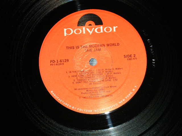画像: THE JAM - THIS IS THE MODERN WORLD ( MINT-/MINT- )  / 1977  US AMERICA ORIGINAL Used LP 