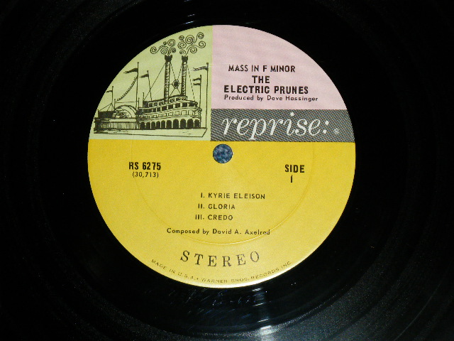 画像: THE ELECTRIC PRUNES - MASS IN F MINOR　(Ex/Ex+++) / 1967 US ORIGINAL 1st Press"3-Color "Label STEREO Used  LP 