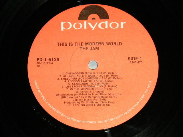 画像: THE JAM - THIS IS THE MODERN WORLD ( Ex+++-/Ex+++ )  / 1977  US AMERICA ORIGINAL Used LP 