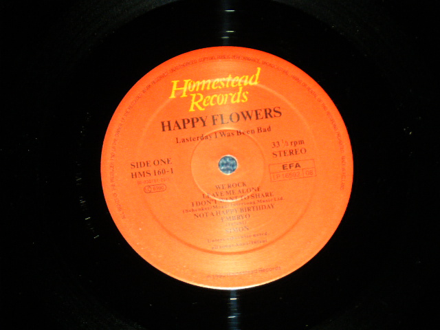 画像: HAPPY FLOWERS - LASTERDAY I WAS BEEN BAD  ( Ex+++/MINT-) / 1990 HOLLAND   ORIGINAL  Used  LP 