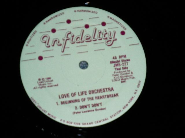 画像: LOVE IS LIFE ORCHESTRA - EXTENDED NICETES ( Ex++/Ex+++ : EDSP ) / 1980 US AMERICA ORIGINAL  Used 12" 