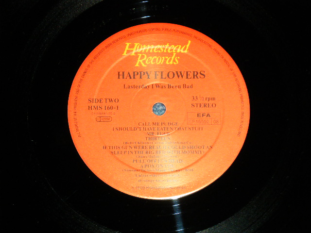 画像: HAPPY FLOWERS - LASTERDAY I WAS BEEN BAD  ( Ex+++/MINT-) / 1990 HOLLAND   ORIGINAL  Used  LP 