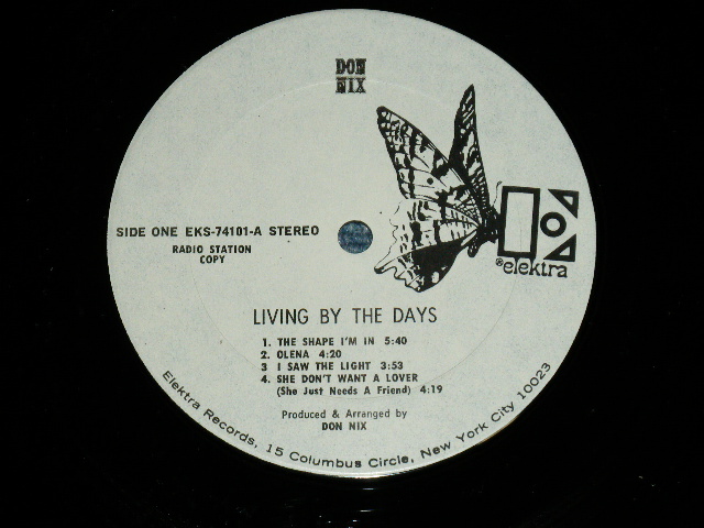 画像: DON NIX - LIVING BY THE DAYS  ( MINT-, VG+++/MINT- Looks:Ex++ )  / 1971 US AMERICA ORIGINAL "WHITE LABEL PROMO" "With PROMO PICTURES+Outer+PROMO SHEET" Used LP