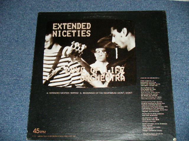 画像: LOVE IS LIFE ORCHESTRA - EXTENDED NICETES ( Ex++/Ex+++ : EDSP ) / 1980 US AMERICA ORIGINAL  Used 12" 