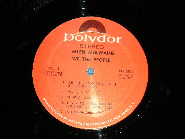 画像: ELLEN MciLWAINE - WE THE PEOPLE ( Ex++/MINT- )  / 1973 US AMERICA ORIGINAL Used LP