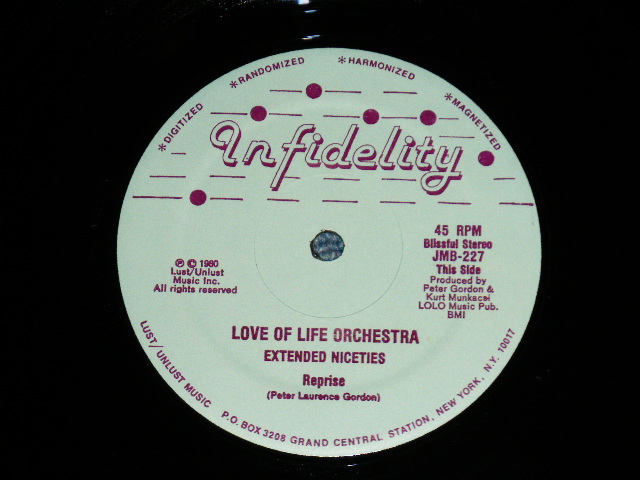 画像: LOVE IS LIFE ORCHESTRA - EXTENDED NICETES ( Ex++/Ex+++ : EDSP ) / 1980 US AMERICA ORIGINAL  Used 12" 