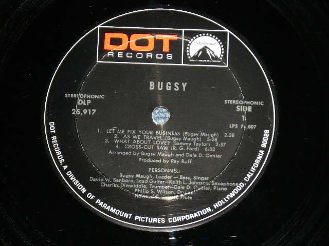 画像: BUGSY ( Ex:PAUL BUTTERFIELD B.B.) - BUGSY  ( Ex++/MINT-  ) / 1968  US AMERICA ORIGINAL Used LP 