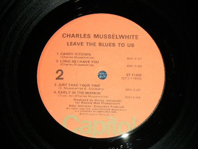 画像: CHARLIE MUSSELWHITE  -  LEAVE THE BLUES TO US  ( Ex+/MINT-  ) / 1975  US AMERICA ORIGINAL Used LP 