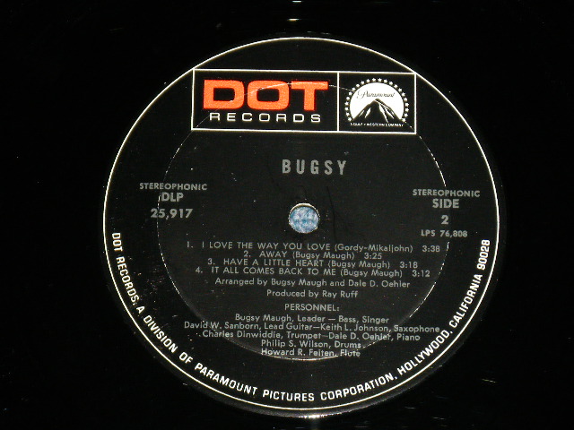 画像: BUGSY ( Ex:PAUL BUTTERFIELD B.B.) - BUGSY  ( Ex++/MINT-  ) / 1968  US AMERICA ORIGINAL Used LP 