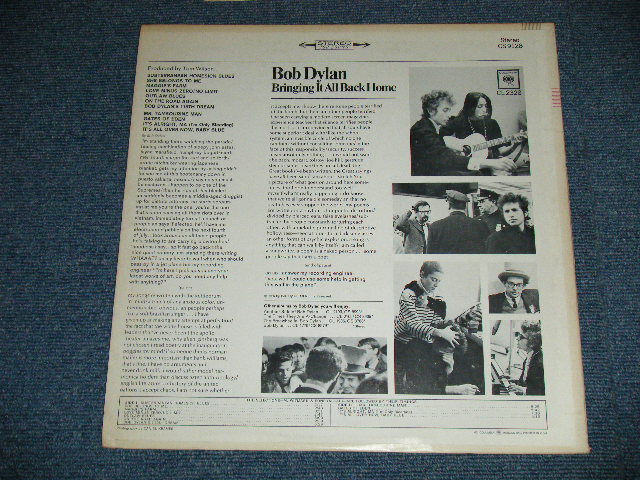 画像: BOB DYLAN -  BRINGING IT ALL BACK HOME  ( Matrix # A)1J / B)1H : Ex/MINT-) /  1965 US AMERICA ORIGINAL "WHITE 360 Sound Label" STEREO  Used LP 