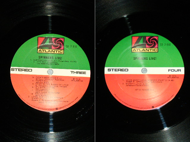 画像: SPINNERS - SPINNERS LIVE ( Ex+/Ex+++)  / 1975 US AMERICA ORIGINAL Used 2-LP's 