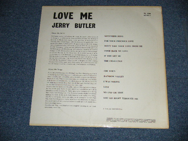 画像: JERRY BUTLER - LOVE ME (1L1/2L1 ) ( Ex++/Ex+++)  / 1968  UK ENGLAND ORIGINAL MONO Used  LP 