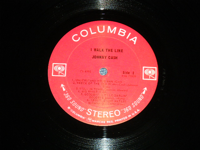 画像: JOHNNY CASH - I WALK THE LINE  ( Ex+++/Ex++ Looks:Ex+++  ) / 1964 US AMERICA  ORIGINAL "360 SOUND Label" STEREO  Used LP 