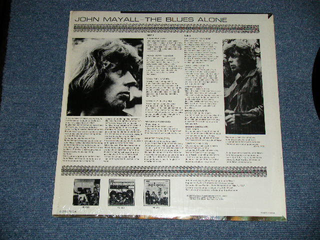 画像: JOHN MAYALL - THE BLUE ALONE ( Matrix # ZAL-8040-1C △11733 /ZAL-8041-1C △11733-x ) (MINT-/MINT-  / 1967 US AMERICA ORIGINAL Used LP