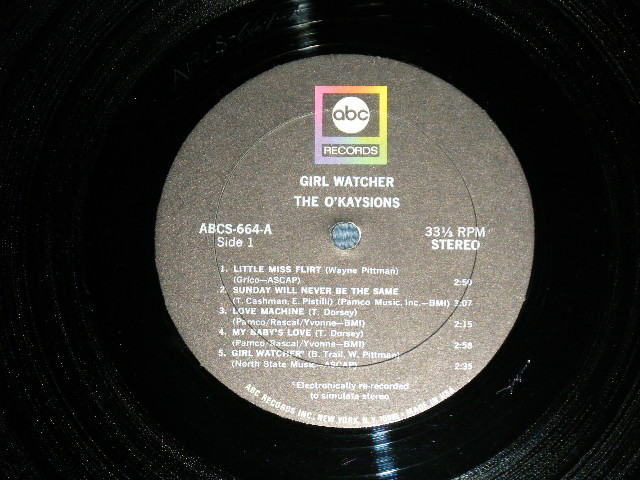 画像: The O'KAYSIONS - GIRL WATCHER ( Ex++/Ex+++)  / 1968 US AMERICA ORIGINAL  STEREO Used LP 