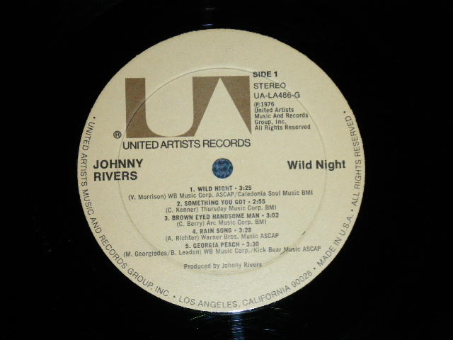 画像: JOHNNY RIVERS - WILD NIGHT ( EX+/MINT- : Cutout)  / 1976  US AMERICA  ORIGINAL Used LP 