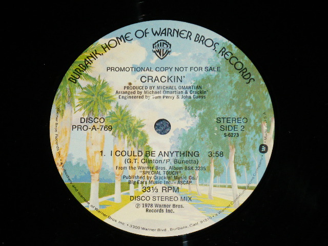 画像: CRACKIN -   DOUBLE LOVE ( Ex+++/MINT-) / 1978 US AMERICA ORIGINAL "PROMO ONLY"Used   12"