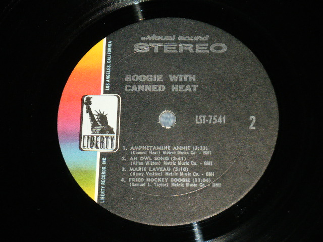 画像: CANNED HEAT -  BOOGIE WITH (Ex+/Ex+++)  / 1968 US AMERICA ORIGINAL STEREO  Used LP
